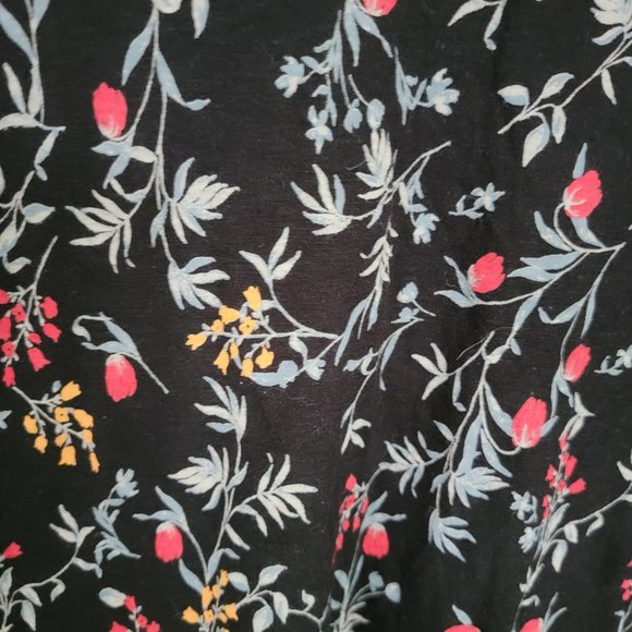 Lucky Brand Cold Shoulder Floral Shirt Size Small - Picture 8 of 13